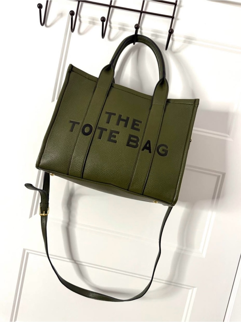 Olive Green "The Tote Bag" Leather Tote